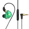 QKZ CK5 Wired Earphones In-Ear Headphones with Mic Volume Control HiFi Stereo Sound Deep Bass Tangle-Free for Phone Laptop PC