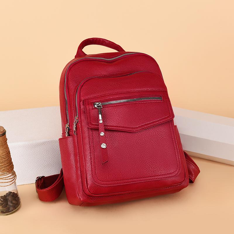 The New Women Leather Backpacks Fashion Shoulder Bag Female Backpack Ladies Travel Backpack School Bags