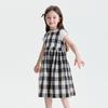 Girls' Sleeveless Plaid Princess Dress