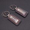 Carbon Fiber Leather Car Logo Keychain Key Ring Pendant For Volvo Xc60 Xc90 V40 V60 S60 V50 V90 S80 C40 XC40 V70 XC70 C30 EX90 OE8