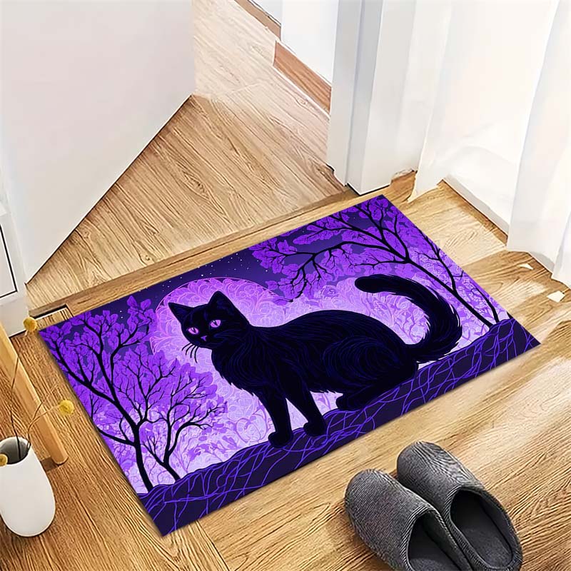 

Cute Cartoon Cats Group Non-Slip Doormat, Animal Print Entryway Floor Mat 40x60cm( 15x23in )