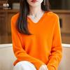 Women S Loose Hooded Long Sleeve Knit Sweater Color Block Commute Style