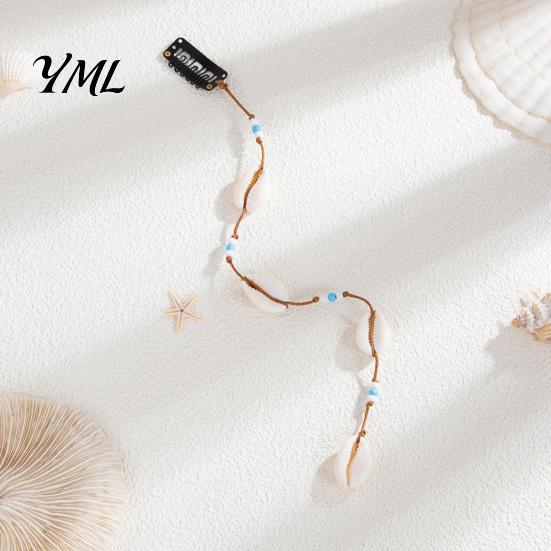 Sea Shell Hair Decorations for Photoshoots Seashell Charms Braids And Dreadlocks, Boho Beach Accessories Bohemian Jewelry Music Festivals Women Girls,