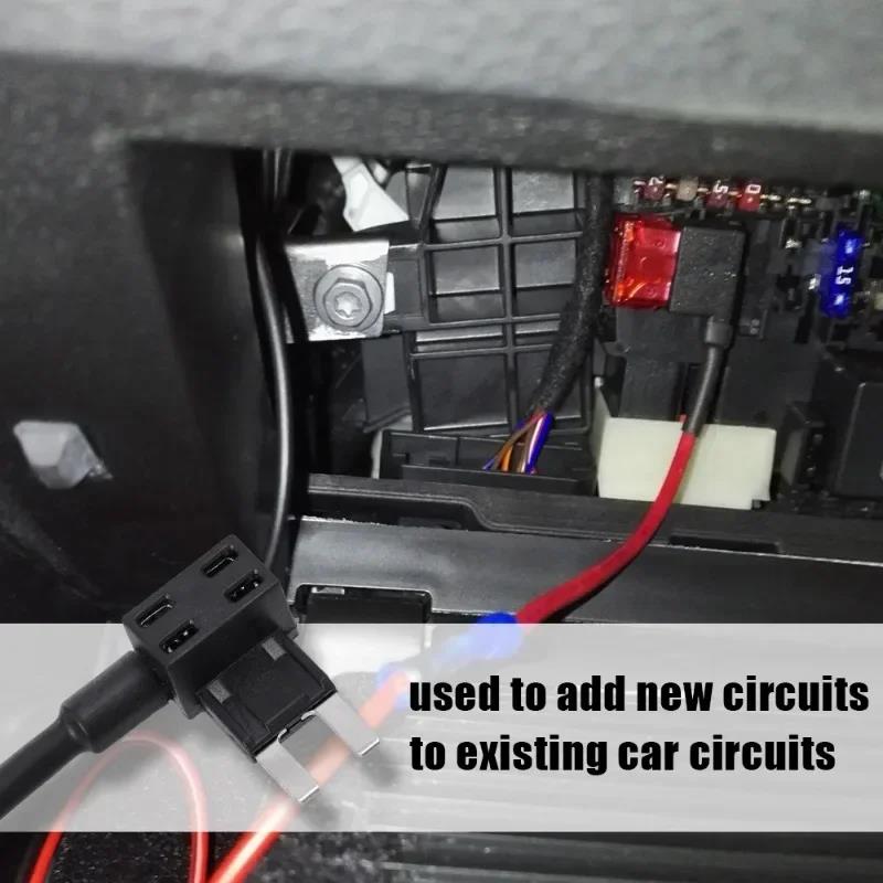 Car Fuse Box Electrical Appliances Mini Small Medium Car Fuse Holder Auto Circuit Extender Add-a-circuit Power Supply Adapter Fuse Holders1