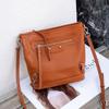 Cowhide Bucket Bag Head Bag Popular Fashion Shoulder Crossbody Practical Soft Leather Vegetable Basket Locomotive Bag