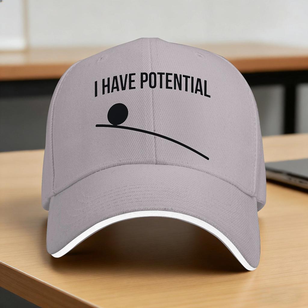 I Have Potential Joke Baseball Cap  Casual Unisex Unisex Trucker Hat Wholesale Design Outdoor Sports Baseball Caps Birthday Gift