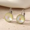 Fashion Round Artificial Crystal Hoop Earrings for Women Earring Jewelry Wedding Party Accessories