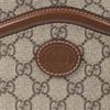 Gucci GG Retro Series Logo Canvas And Leather Shoulder Bag Unisex Shoulder Bag Ebony Brown 675891-92THG-8563