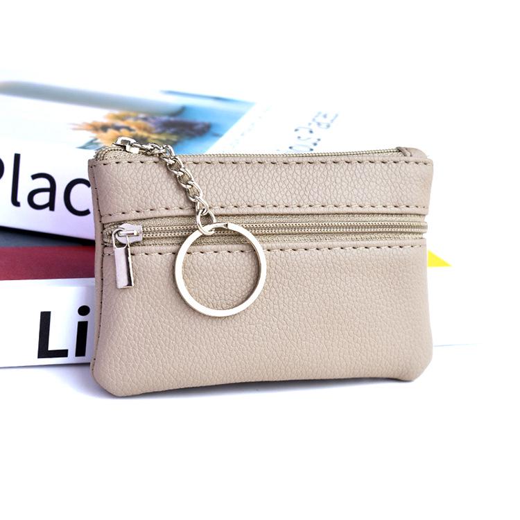 Porte-monnaie pour femmes couleur macaron: Sac à clés mignon, minimaliste, mini et porte-cartes élégant