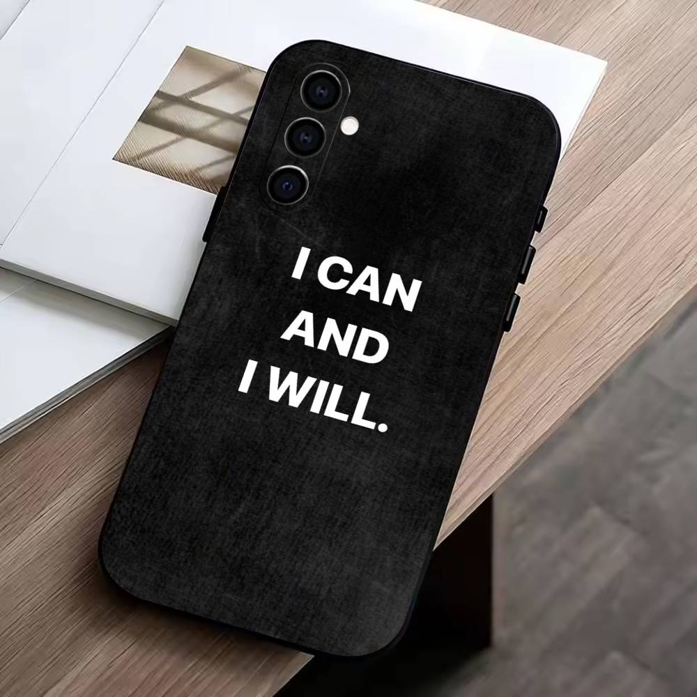 You can do it Phone Case For Samsung Galaxy A73,A72,A71,A70,A53,A52,A51,Soft Silicone Black Cover
