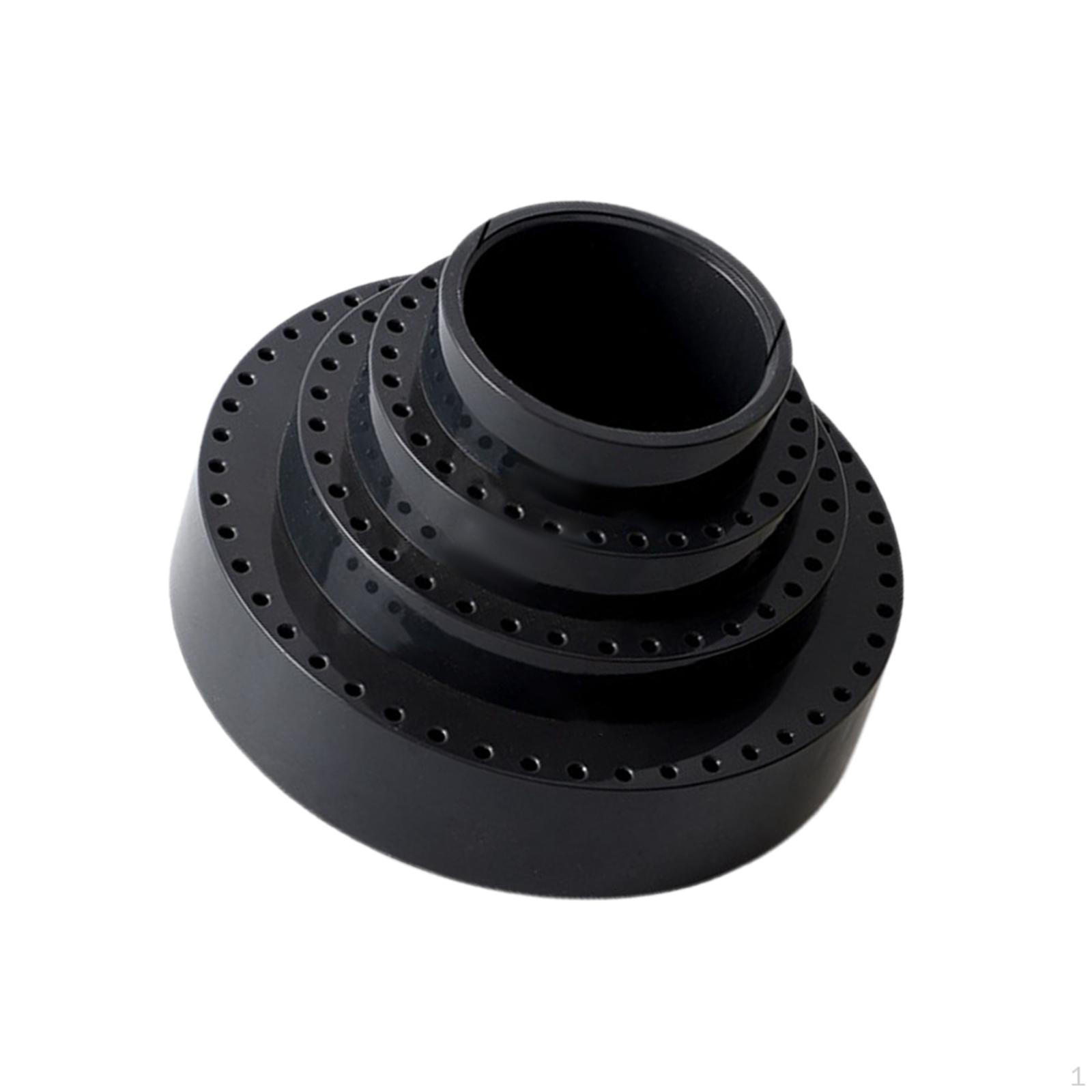 

Держатель для сверл, органайзер, ящик для хранения, подставка для шлифовального инструмента, дисплей для гвоздей круглой формы чёрный