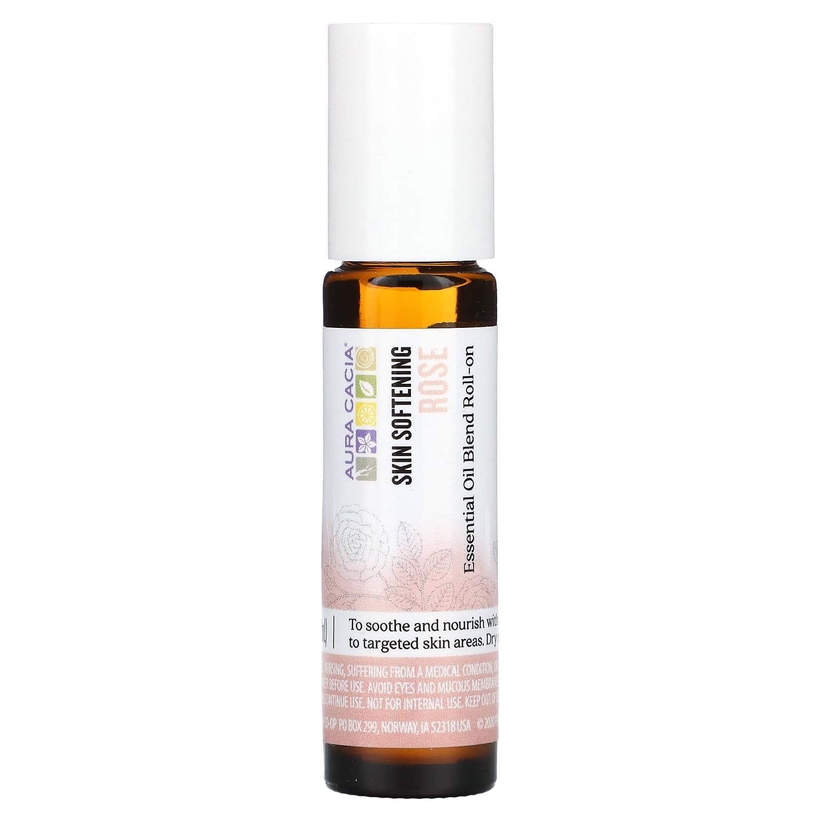

Essential Oil Blend, Skin Softening Roll-On, Rose, 9.2 Ml (0.31 Fl Oz)