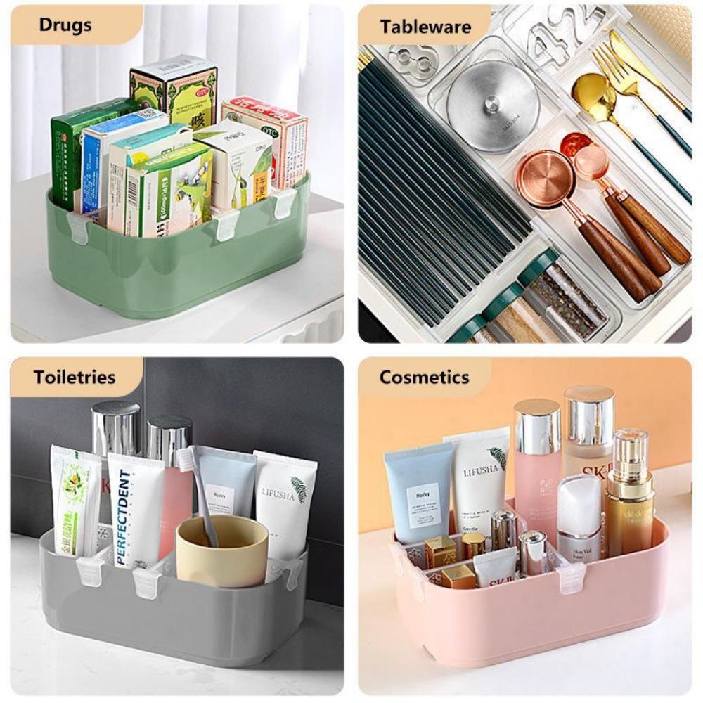 10Pcs/Lot Refrigerator Storage Partition Board Retractable Plastic Divider Storage Splint Kitchen Bottle Can Shelf Organizer