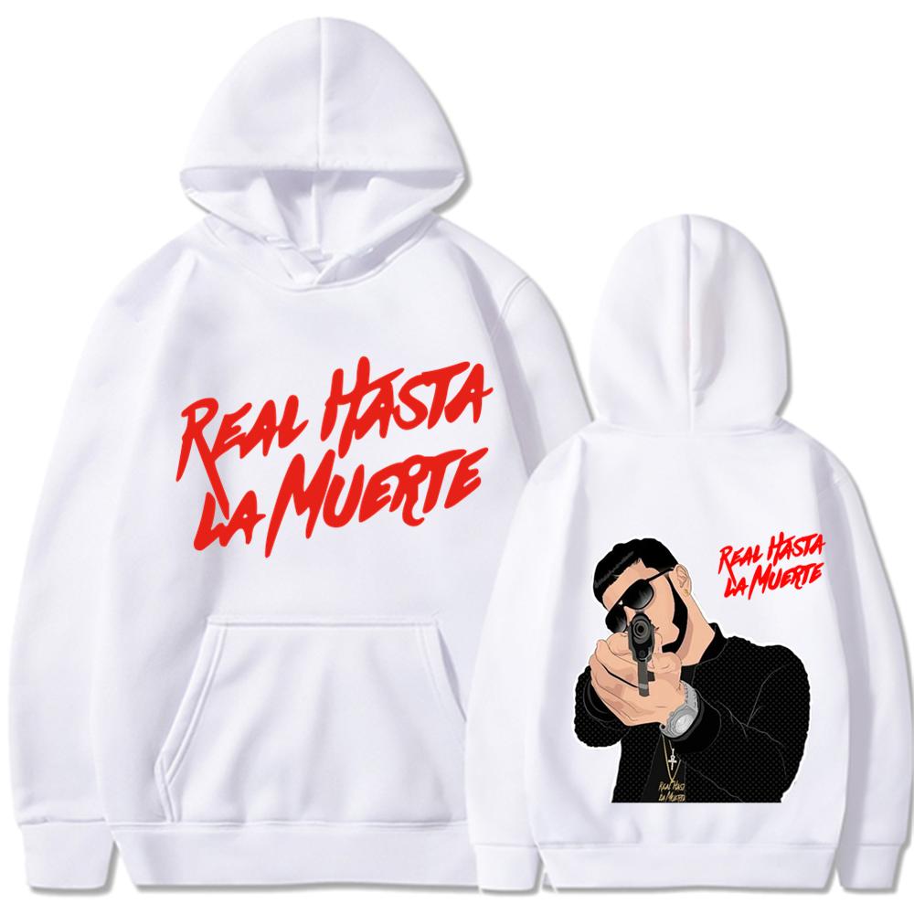 Nová hip-hop Unisex a dámská ležérní teplá sportovní mikina s kapucí Real Hasta La Muerte ležérní sportovní oblečení Unisex a dámské anime pulovry