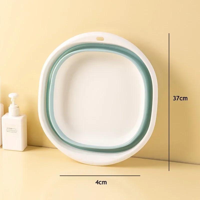 Portable Wash Basins Plastic Folding Basins Dorm Room Essentials Foldable Bucket Basin Wash Basin Bathroom Kitchen Accessories