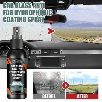 newAnti Fog Coating Spray 100ML Windshield Mask Auto Rearview Mirror Polish Kit Hydrophobic Anti-fogging Agent for Auto Cleaning