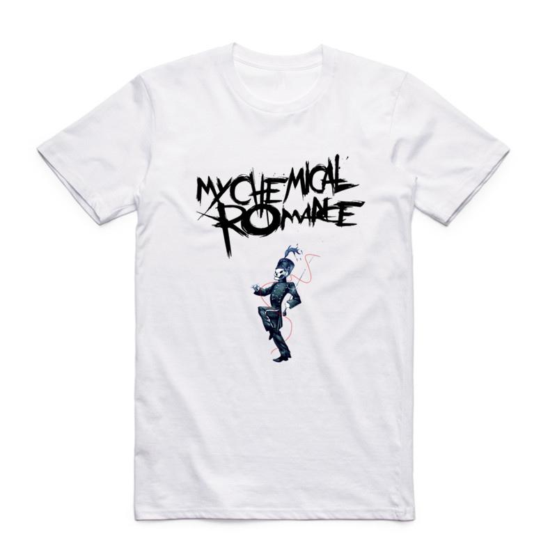 

Asian Size Men Women Printing Punk Band My Chemical Romance T-shirt Summer Casual O-Neck Short Sleeves Polyester T-shirt HCP4076 4XL