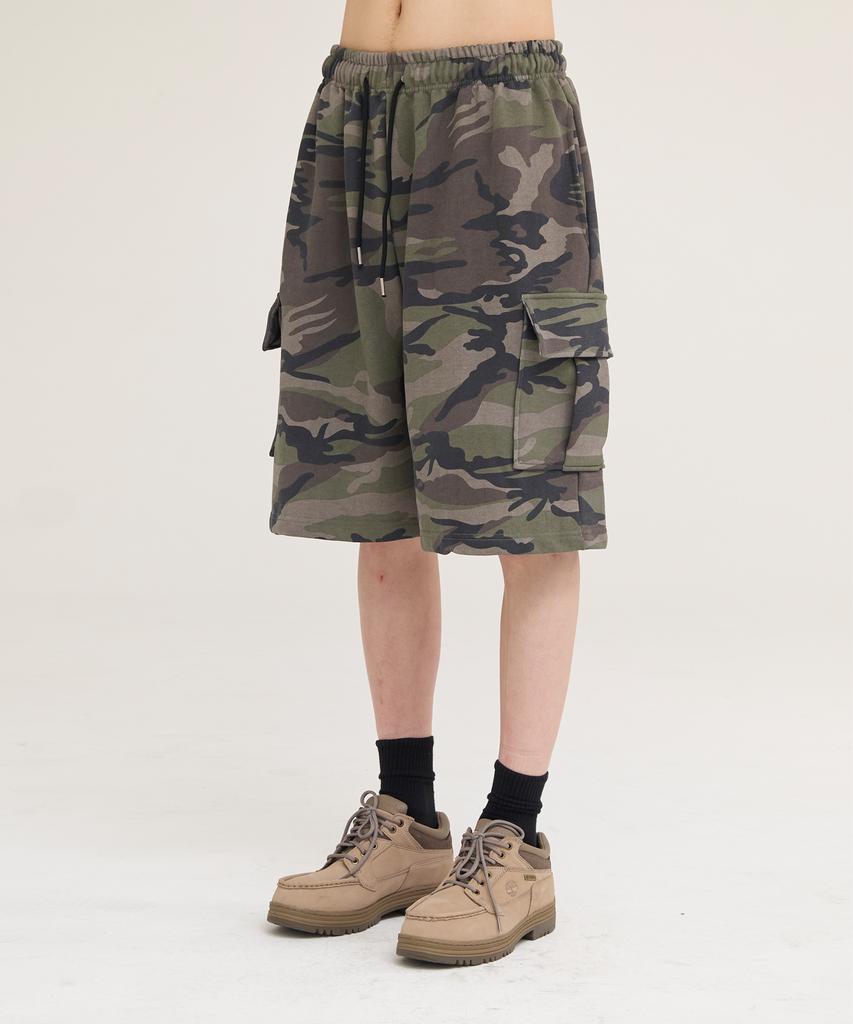 Akesi Soldiers Cargo Sweat Shorts_Khaki