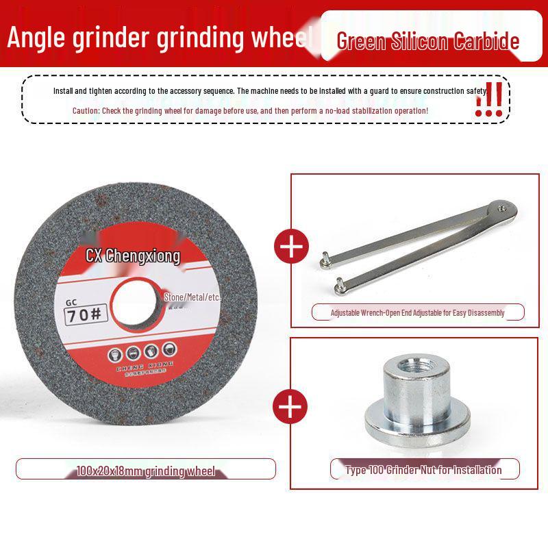 Green Silicon Carbide Angle Grinder Wheel - Metal & Knife Sharpener