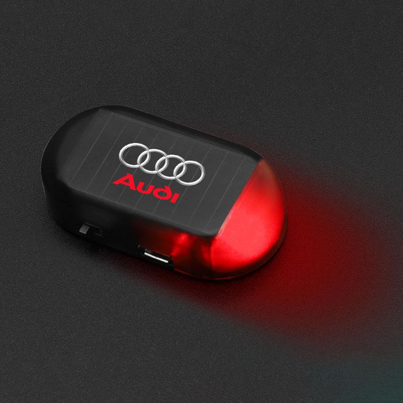 GR Gazoo Racing Car Solar Powered Wireless Anti-Theft Caution Lamp LED Flashing Light For Audi C7 C6 C5 B5 B6 B7 B8 B9 D3 Q3 Q5 Q7 TT A1 A3 A4 A5