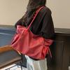 Lightweight Nylon Cloth Tote Bag Casual Underarm  Bag Portable Nylon Shoulder Bag  Women