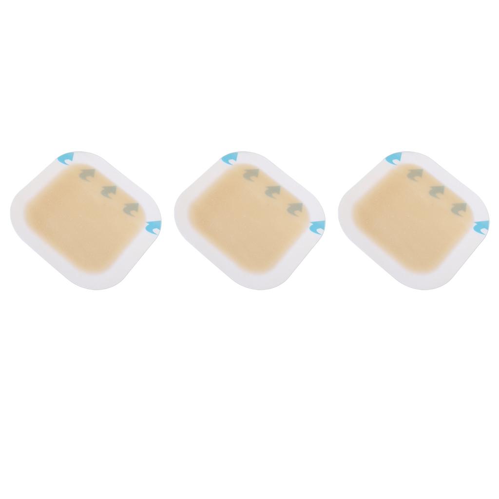 3Pcs Hydrocolloid Dressing Bandages Self Adhesive Concealed Wound Dressing for Bedsore Blister Care