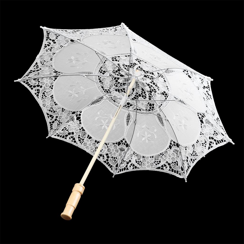 West   Bridal Lace Umbrella Parasol Banquet Stage Photography Prop Wedding Supplies