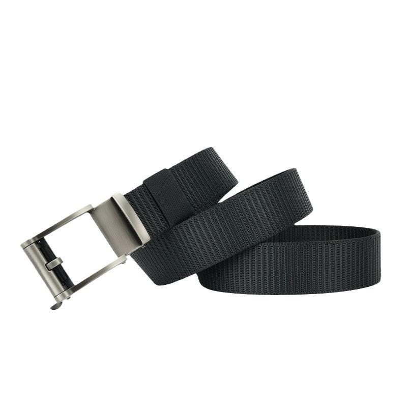 Men's Belt Automatic Buckle Braided Nylon Tactical Belt Minimalist Versatile Business Outdoor Canvas Belt Men