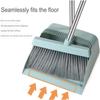 Sreuyong Home Cleaning Set: Broom, Dustpan & Floor Wiper with Long Handle for Living Room, Kitchen, Lobby - Pink