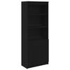 VidaXL Buffet haut chêne noir 70x35x180 cm bois d'ingénierie, armoire, armoire latérale, armoire de rangement haute, armoire 3328472