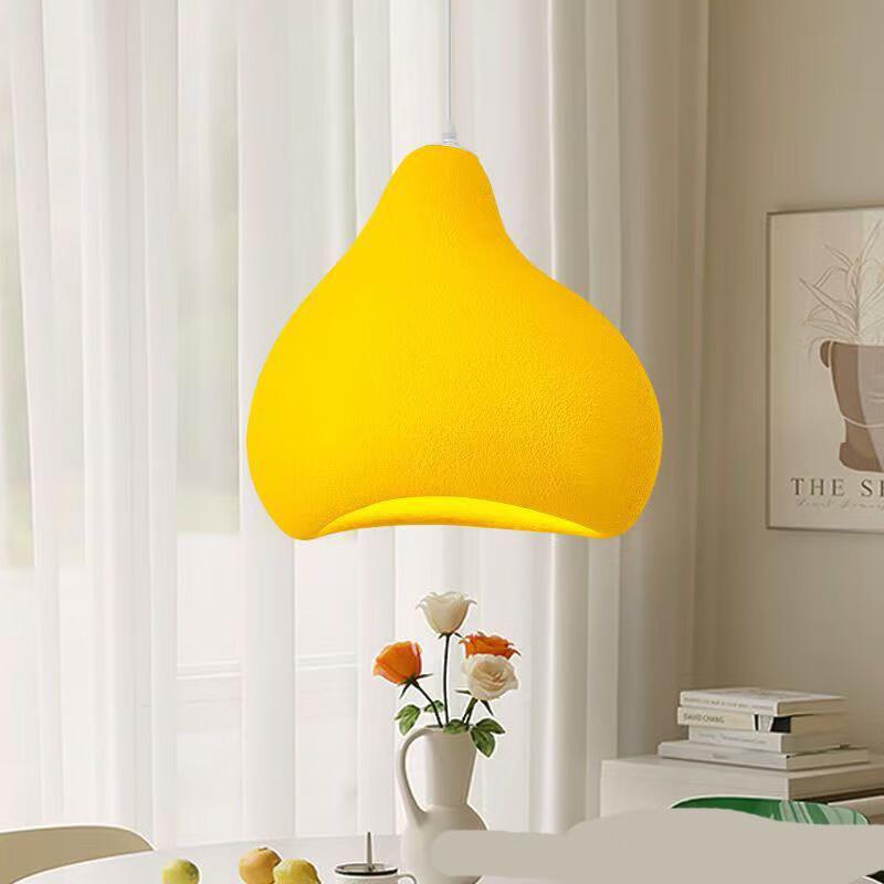 Wabi-Sabi Style Ginger Yellow Pendant Lamp
