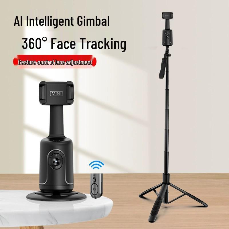 P02 Mobile Gimbal: AI Face Tracking, Live Streaming, Panoramic Stand, Anti-Shake Phone Holder