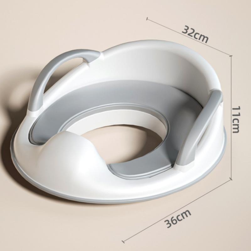 

Дитячий пісуар Помічник для комфорту Туалетні горщики Дитячий багатофункціональний горщик Дитячий дорожній горщик Сидіння для привчання до горщика Портативне кільце для туалету сірий колір