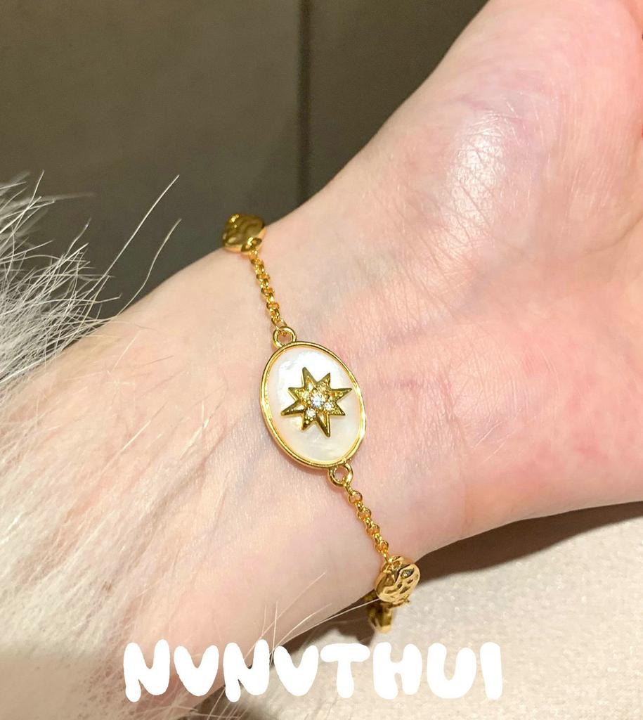 Italian Vintage Hammer Meteorite Star Glow Gem Necklace Vintage Comet Fritillary Teardrop Zircon Bracelet