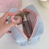 Bolsa de Cosméticos de Terciopelo Organizador de Almacenamiento de Gran Capacidad Bolsa de Maquillaje Portátil para Pinceles de Maquillaje Labiales Productos de Cuidado de la Piel