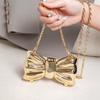 New Acrylic Lipstick Bag For Wommen High Quality Acrylic Shoulder Bag Flower Bow Bag Mini Change Key Crossbody Bag