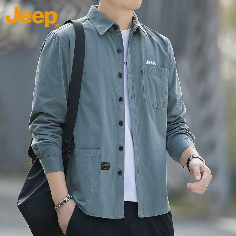 JEEP Men s Long Sleeve Workwear Shirt Jacket XL