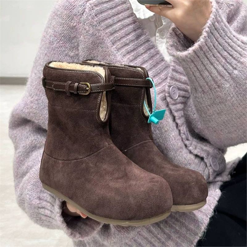 

Women s lightweight comfortable thick sole cold warm padded snow boots non-slip wear casual outdoor sports cotton boots 39