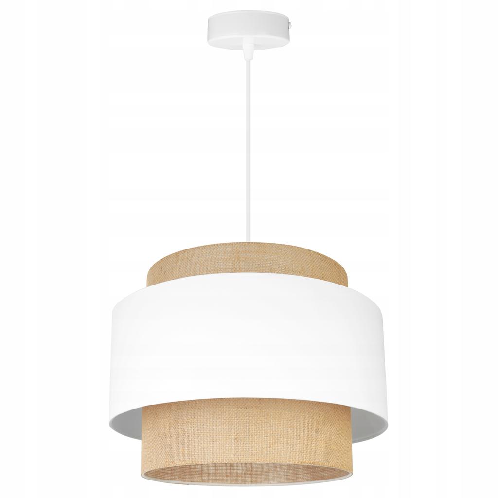 Hanging Lamp, Ceiling Chandelier, Lampshade, Boho Juta