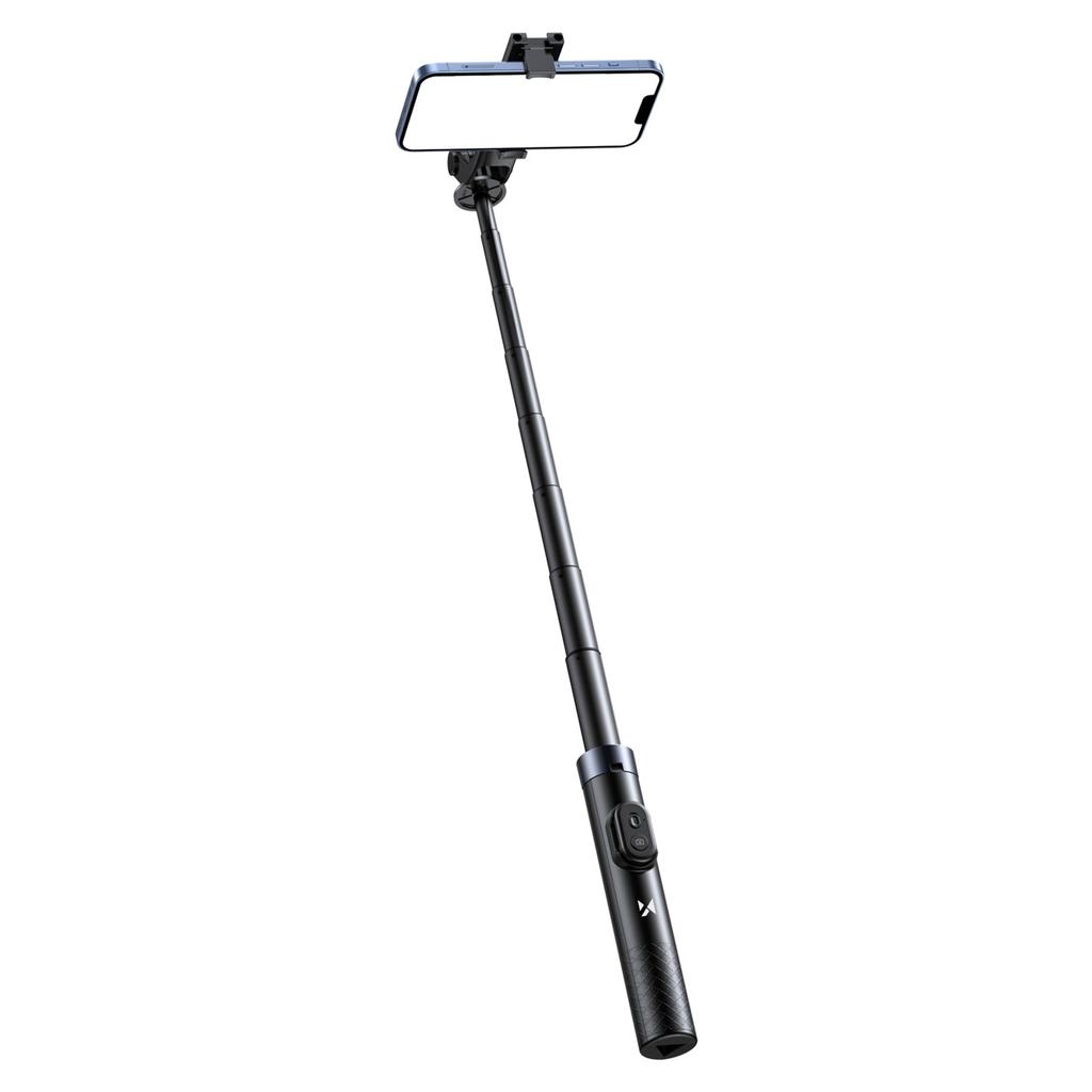 Selfie stick kijek z uchwytem do smartfona teleskopowy tripod 1.7m - czarny