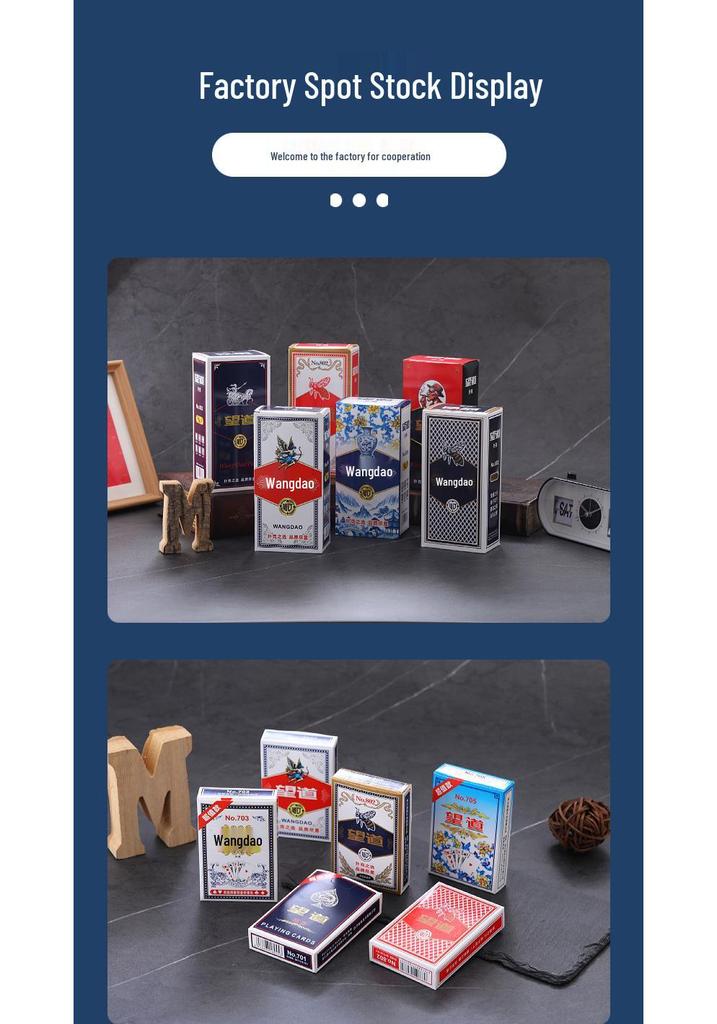 Wangdao 708 Waterproof Thickened Playing Cards - Durable Household Poker Cards
