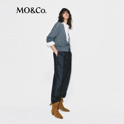 MO&Co. C+ Series Wide-Leg Jeans with Belt