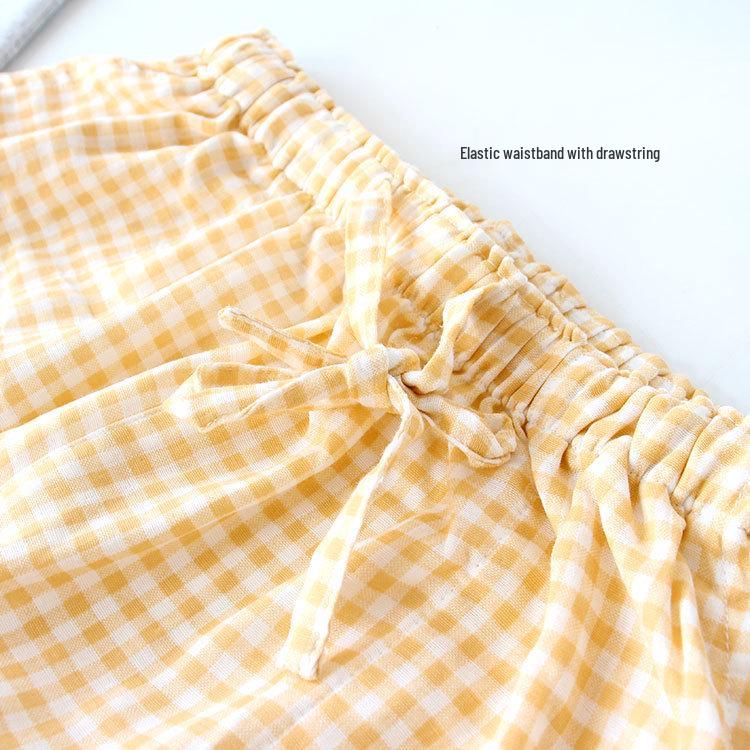 Women's Cotton Sleep & Home Pants - Lightweight, Breathable, Long, Unisex Style for Spring/Summer/Autumn