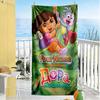 Dora Explorer Personalized Name Beach Towel Super Soft Microfiber Quickdry Fabric Suitable for Sports Travel Swimming Yoga Bathroom Beach And Pool
