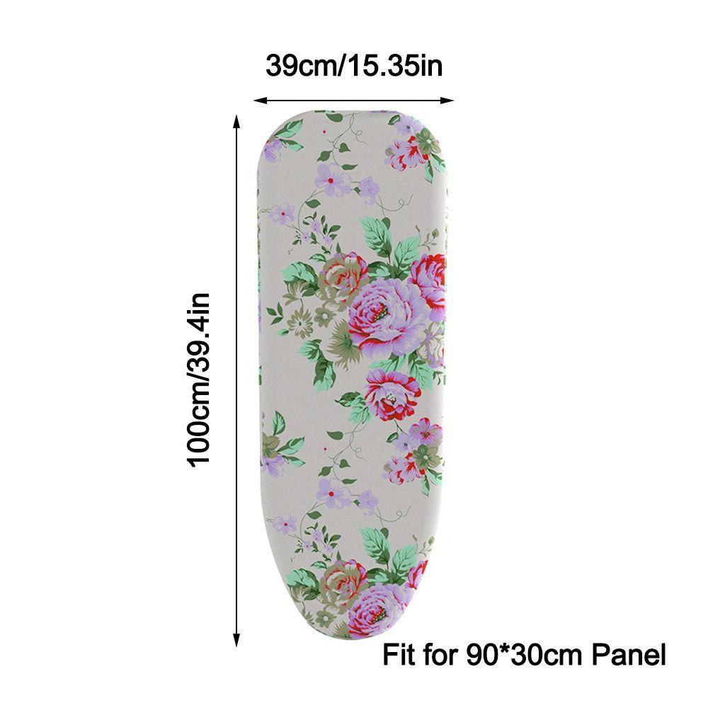 Floral Pattern Ironing Board Cover Thickened Elastic Ironing Board Cloth Stain Resistant Heat-resistant Ironing Heat Shield