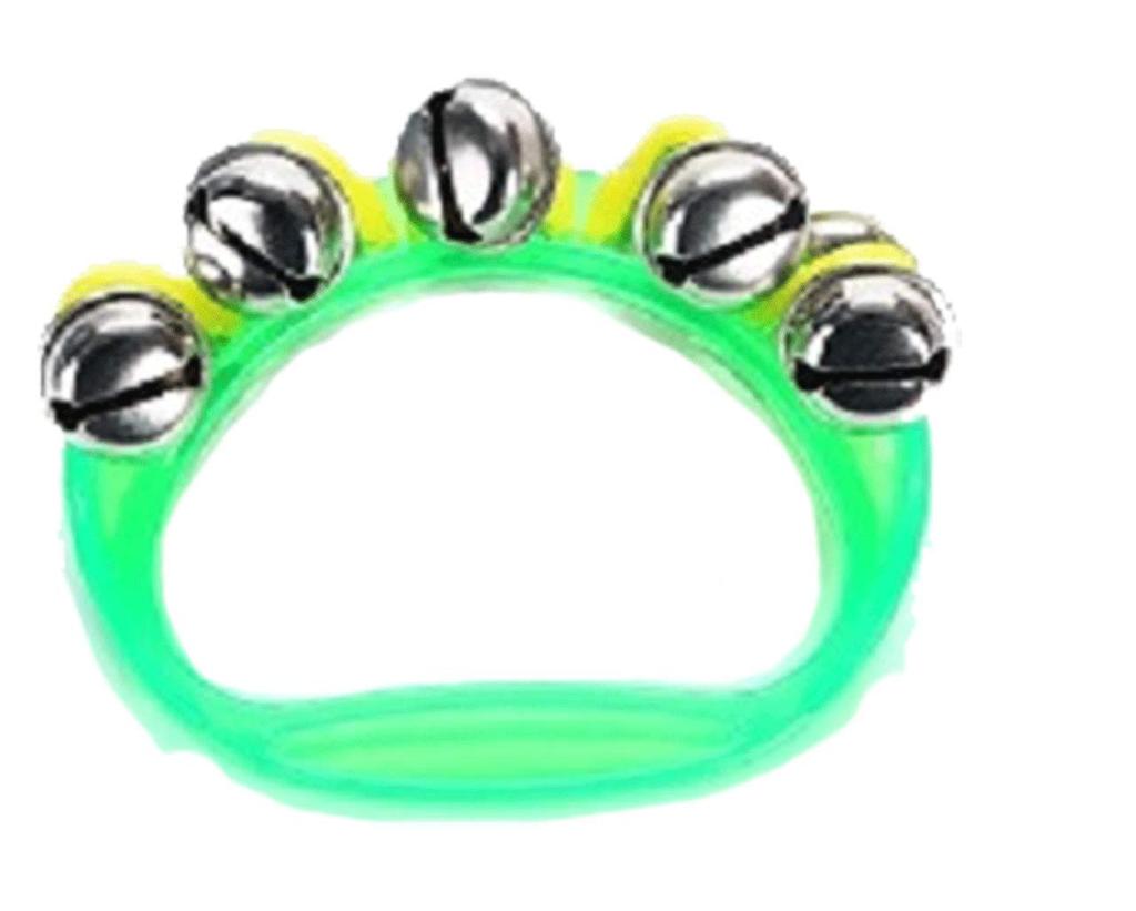 HWT Bells Musical Instruments Green Color 8 Pieces Set Ring Bells Children Eurhythmics Nursery Education Play Handbells Music Green (8 Bells)