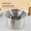 Lechu Heli 201 Stainless Steel Round Seasoning Bowl with Lid