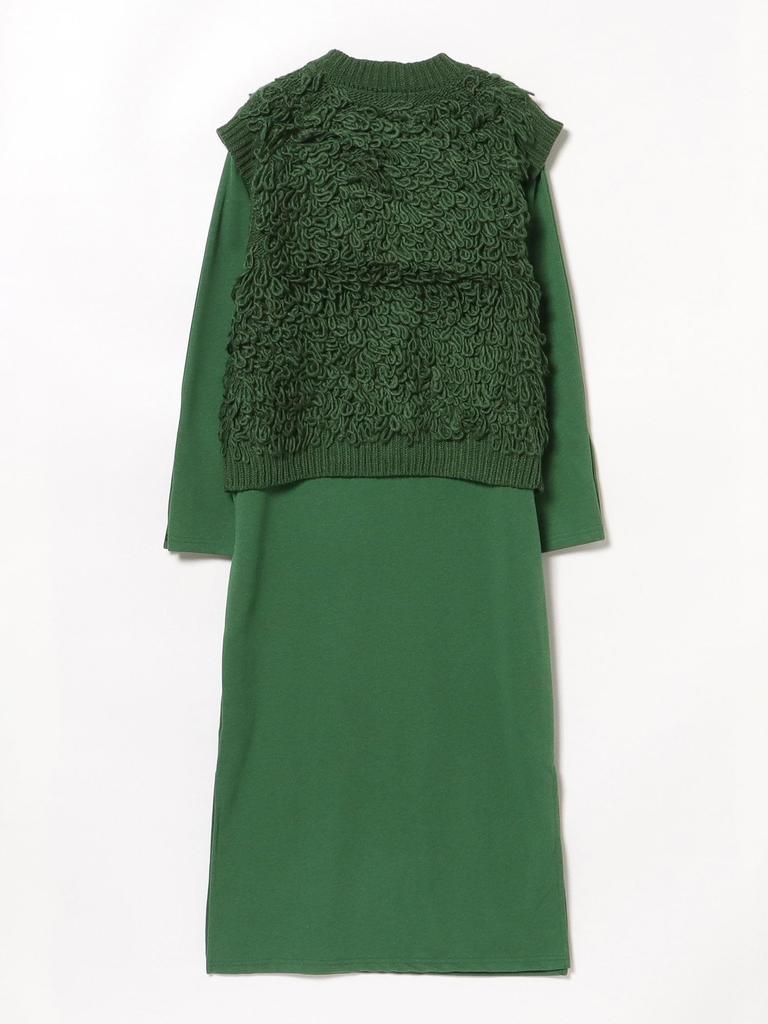 One Piece Kamizelka na pętelkę x One Piece ZIELONY JEDEN ROZMIAR [Beams Heart] (Ustaw przedmiot) Kobiety