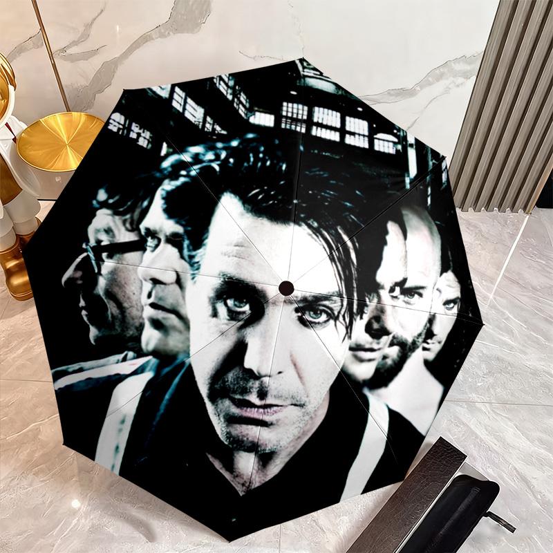 Famous German rock heavy metal band Rammstein Till Lindemann Umbrella, a portable iron travel and camping essential umbrella H4