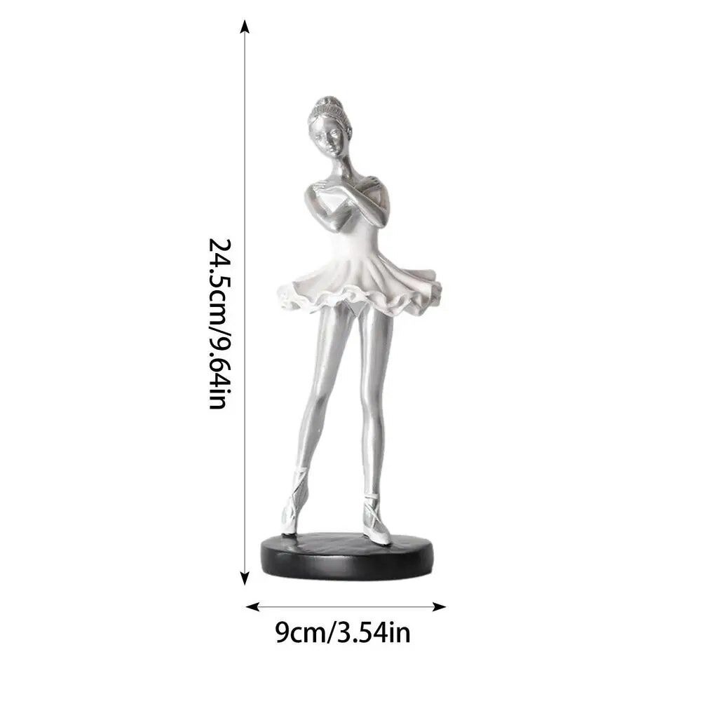 Handmade Ballet Girl Ornaments Painted Abstract Art Sculpture  Souvenirs Gifts